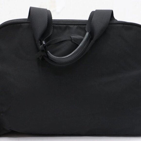 Prada Triangle Logo Black Nylon Handbag - Picture 11 of 16